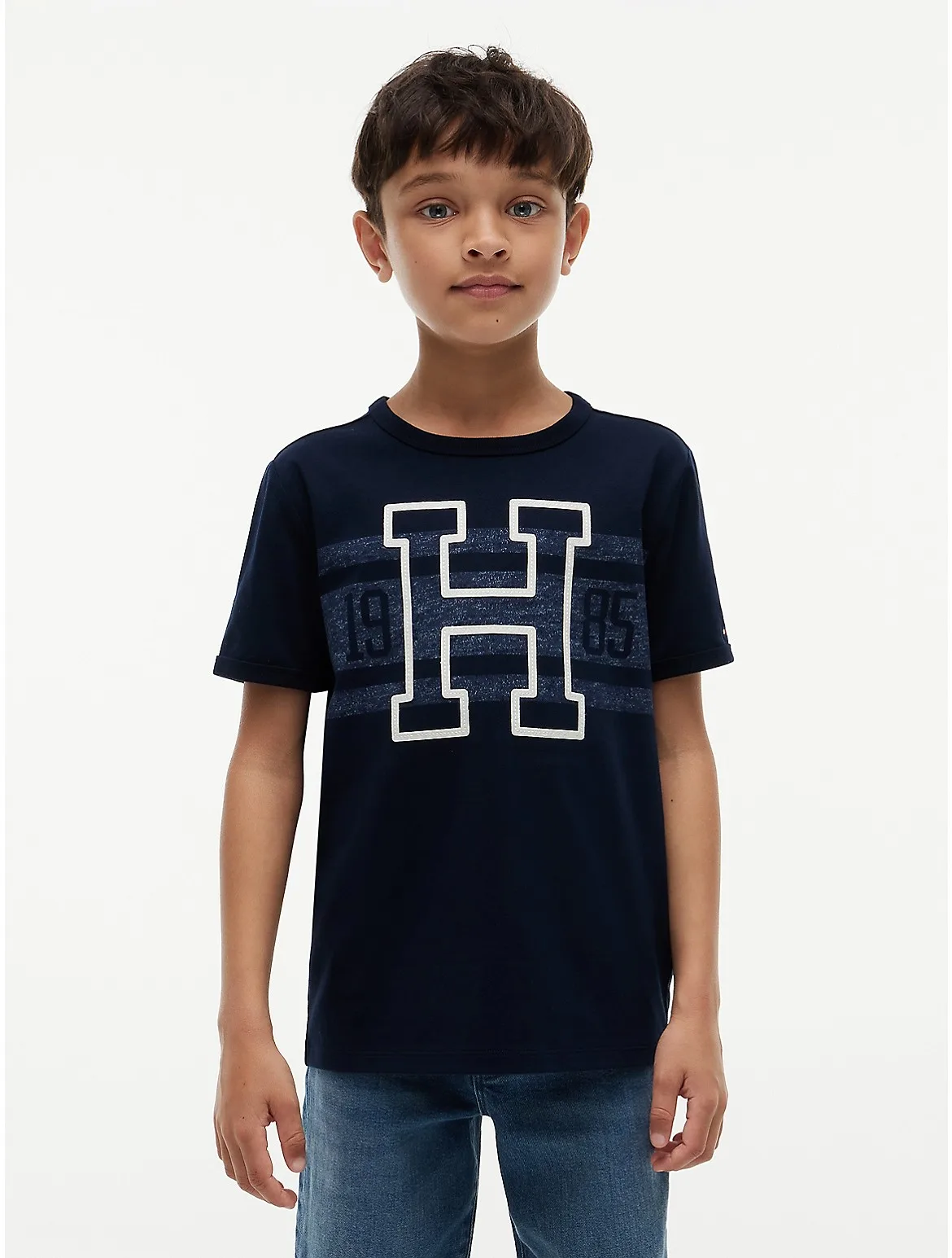 Varsity Stripe Logo T-Shirt by Tommy Hilfiger