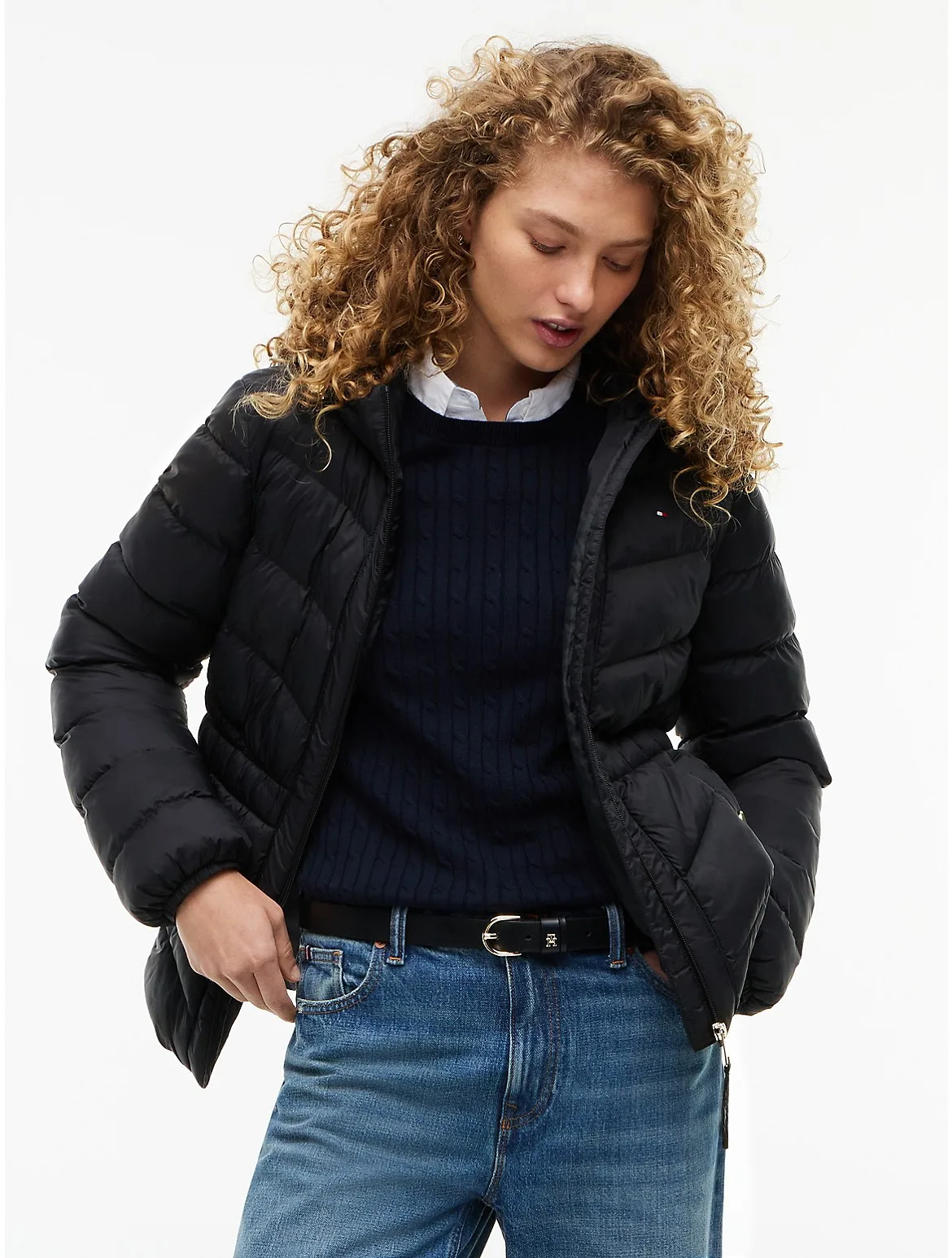 Lightweight Quilted Hooded Jacket by Tommy Hilfiger