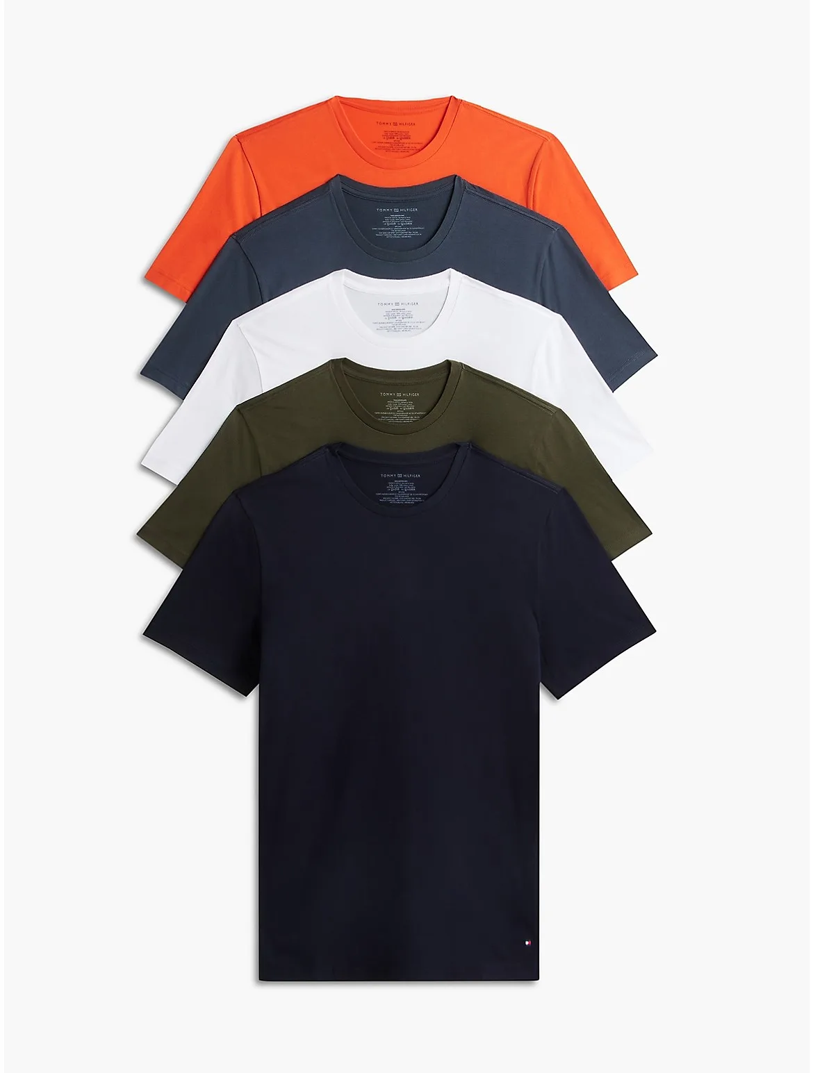 Cotton Classics Crewneck Undershirt 5-Pack by Tommy Hilfiger