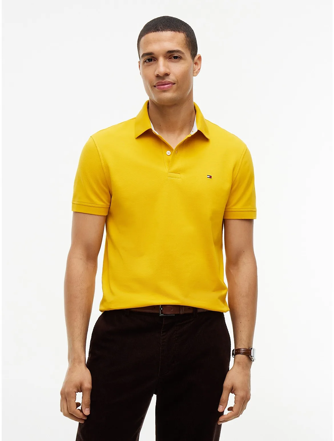Regular Fit Stretch Tommy Polo by Tommy Hilfiger