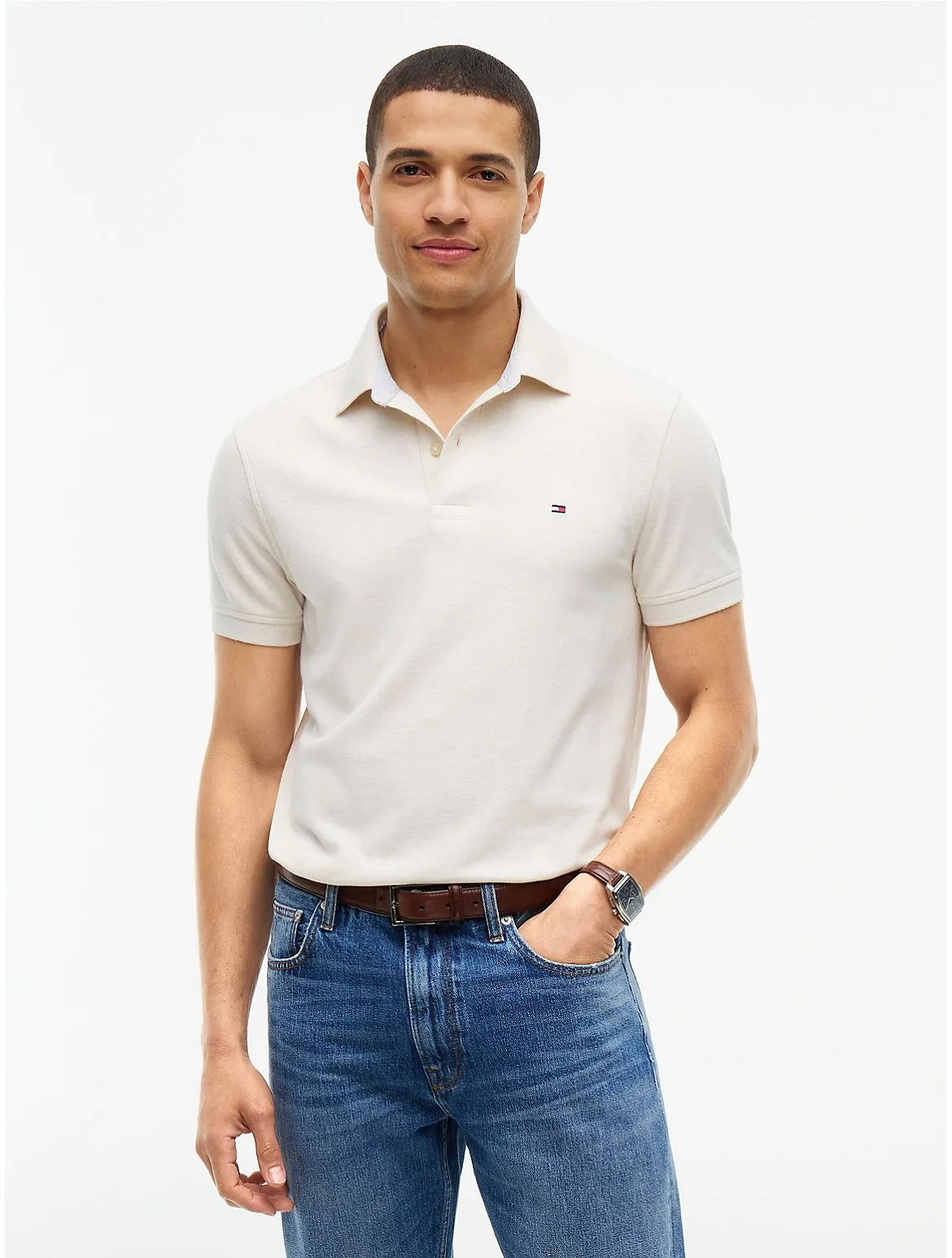 Regular Fit Stretch Tommy Polo