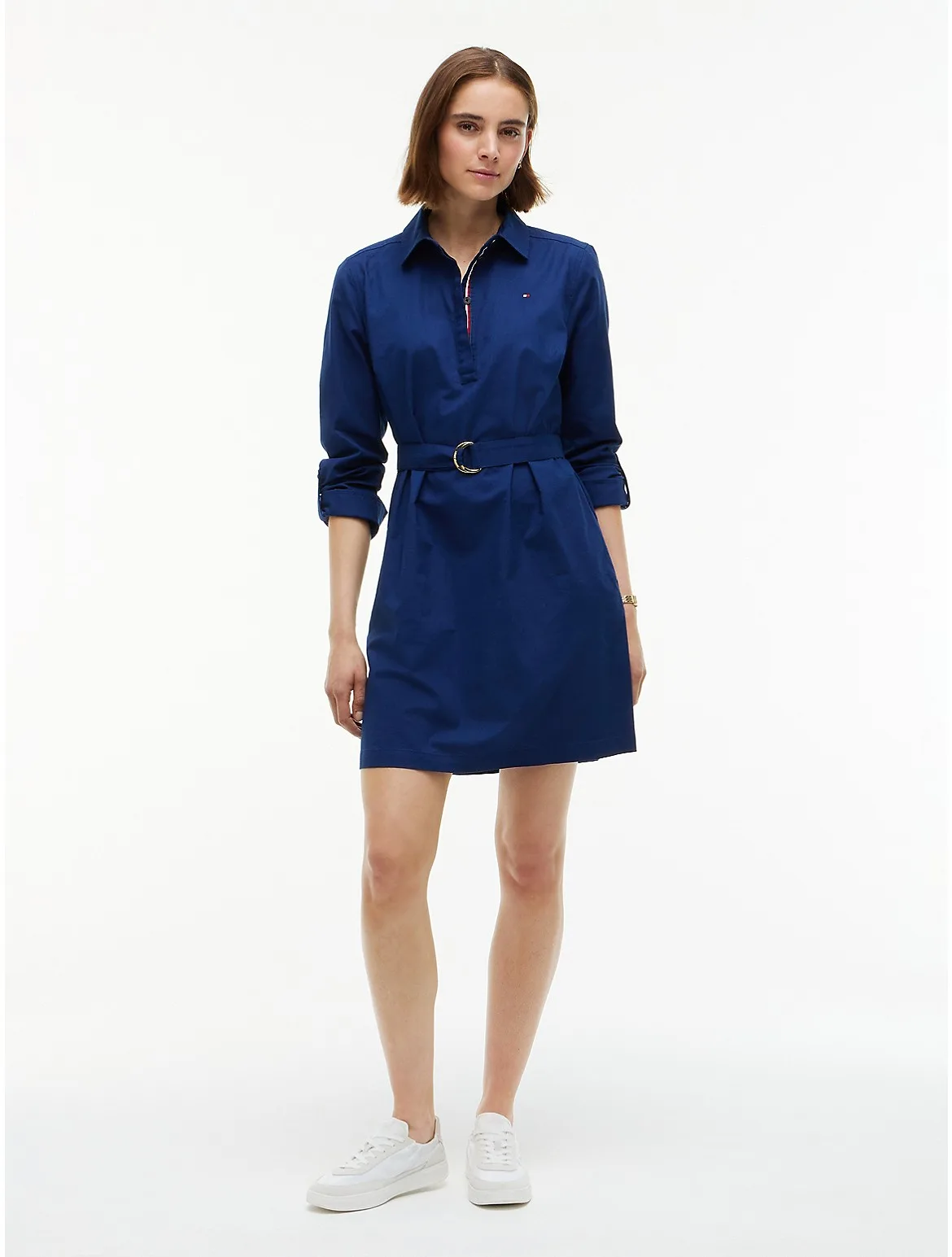 Belted Oxford Shirtdress by Tommy Hilfiger