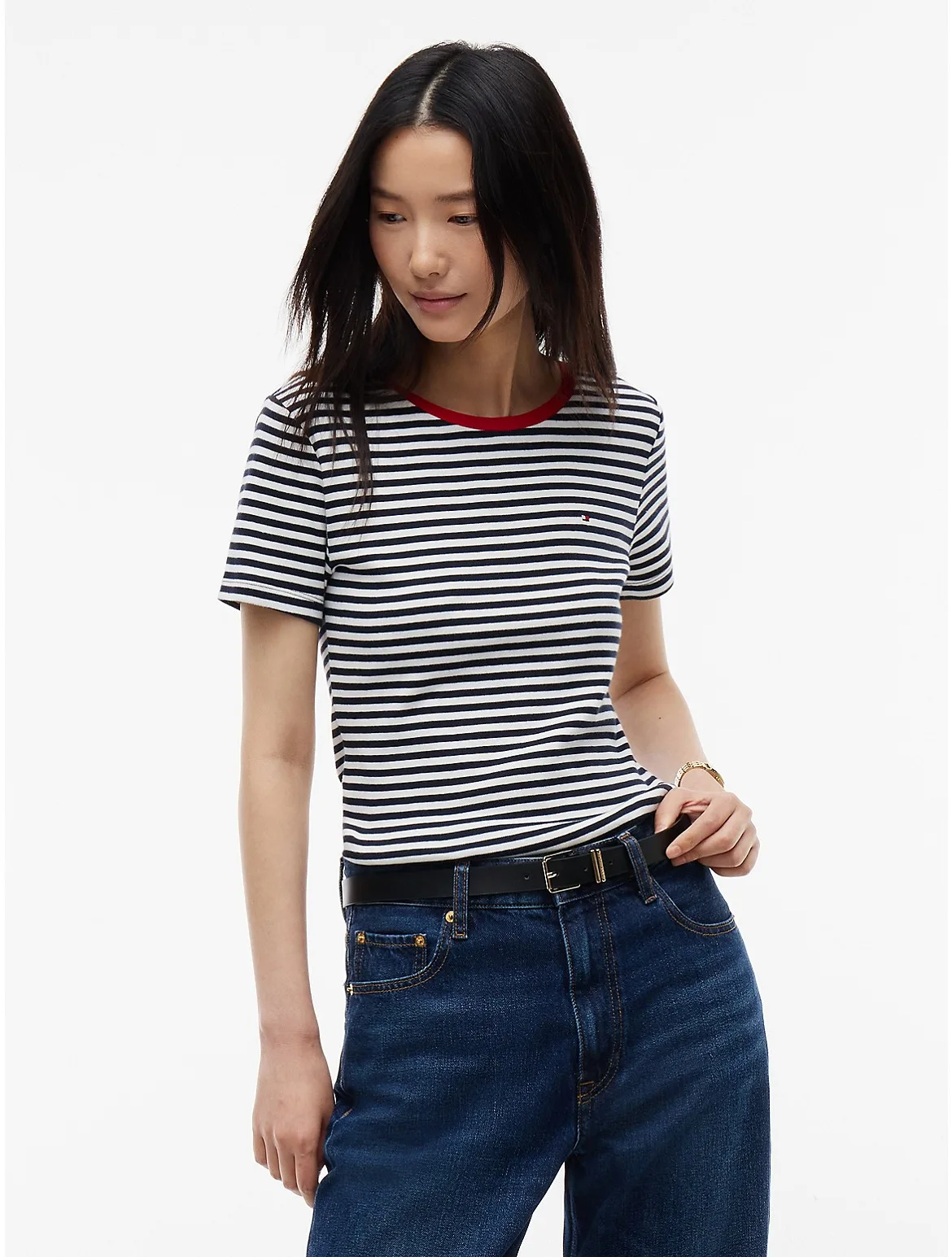 Slim Fit Striped Favorite T-Shirt