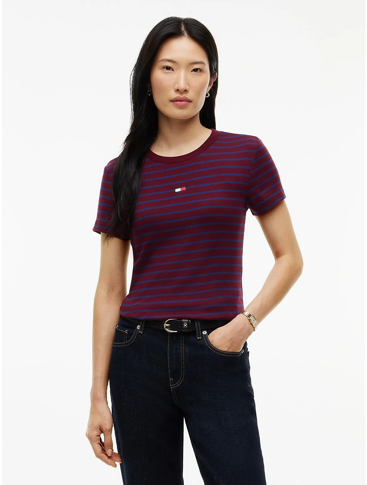 Mini Flag Logo Striped Favorite T-Shirt