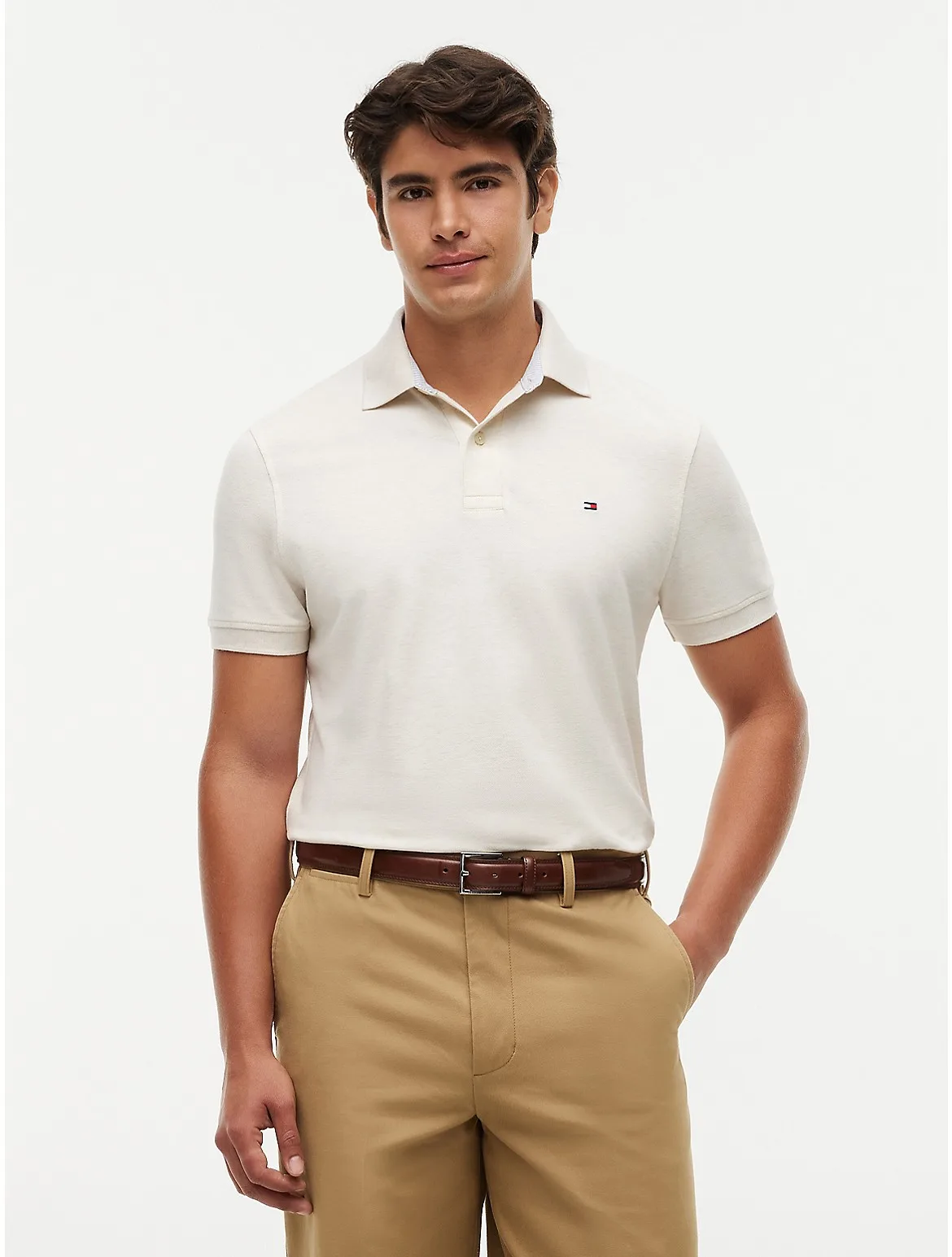 Slim Fit Stretch Pique Polo by Tommy Hilfiger