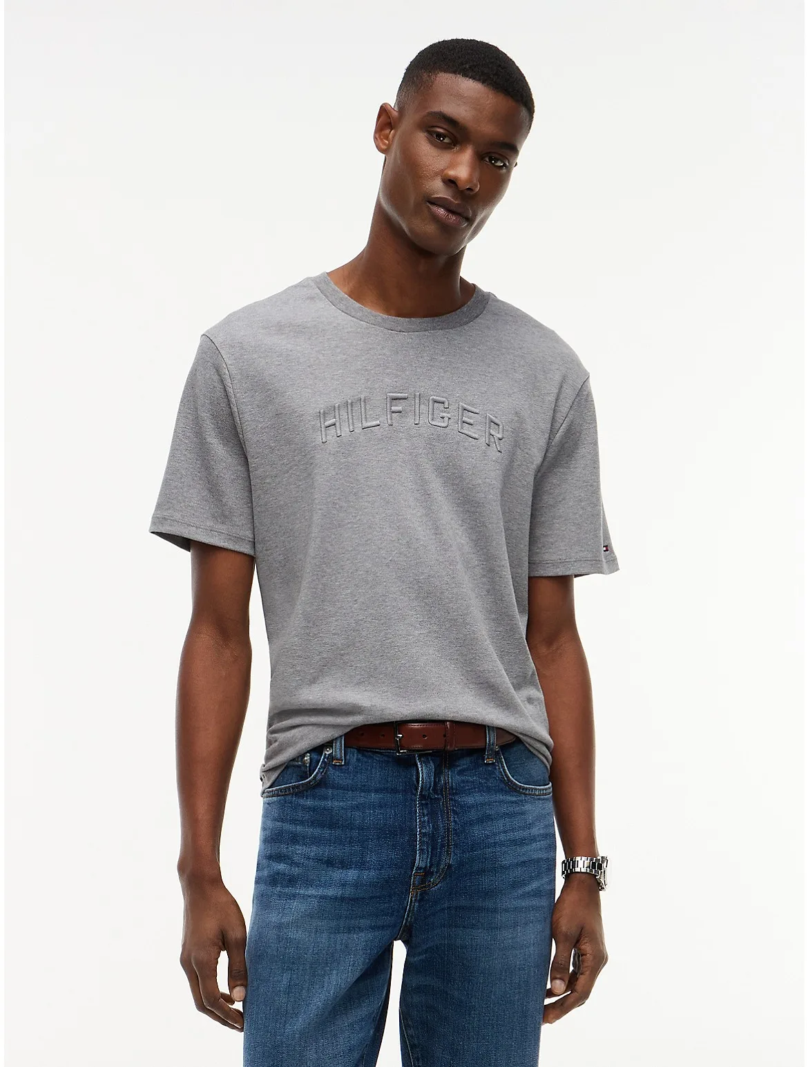 Embroidered Arch Logo T-Shirt by Tommy Hilfiger