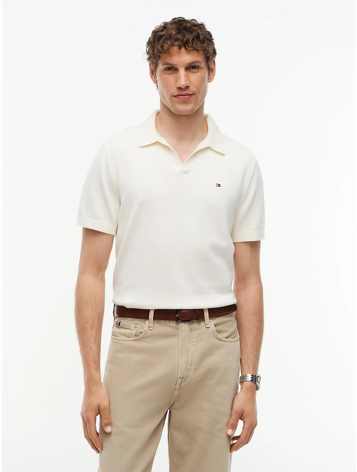 Short-Sleeve Sweater Polo by Tommy Hilfiger