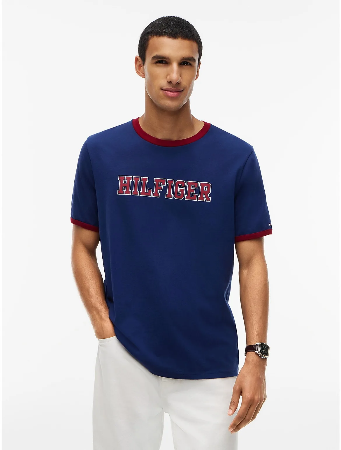 Hilfiger Logo Ringer T-Shirt