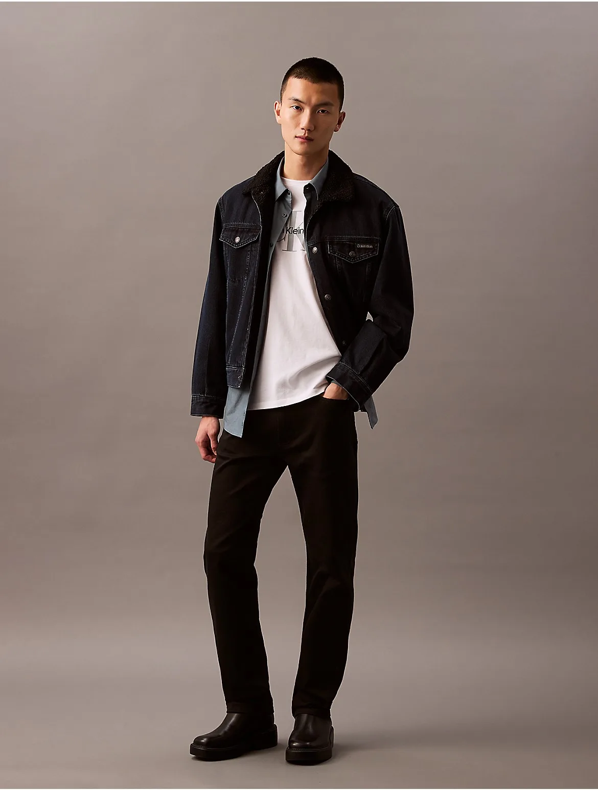 Standard Straight Jeans by Calvin Klein