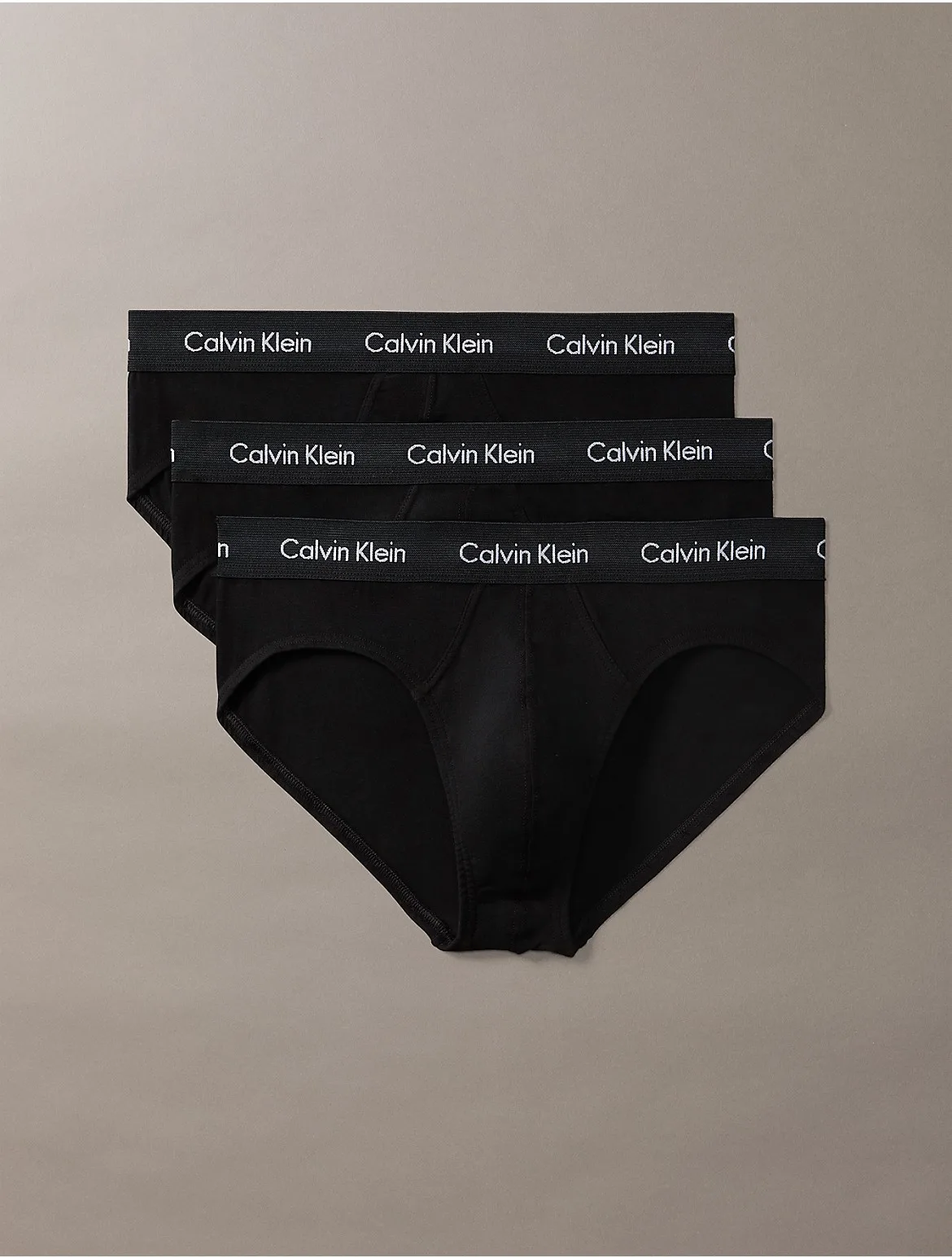 Cotton Stretch 3-Pack Hip Brief by Calvin Klein
