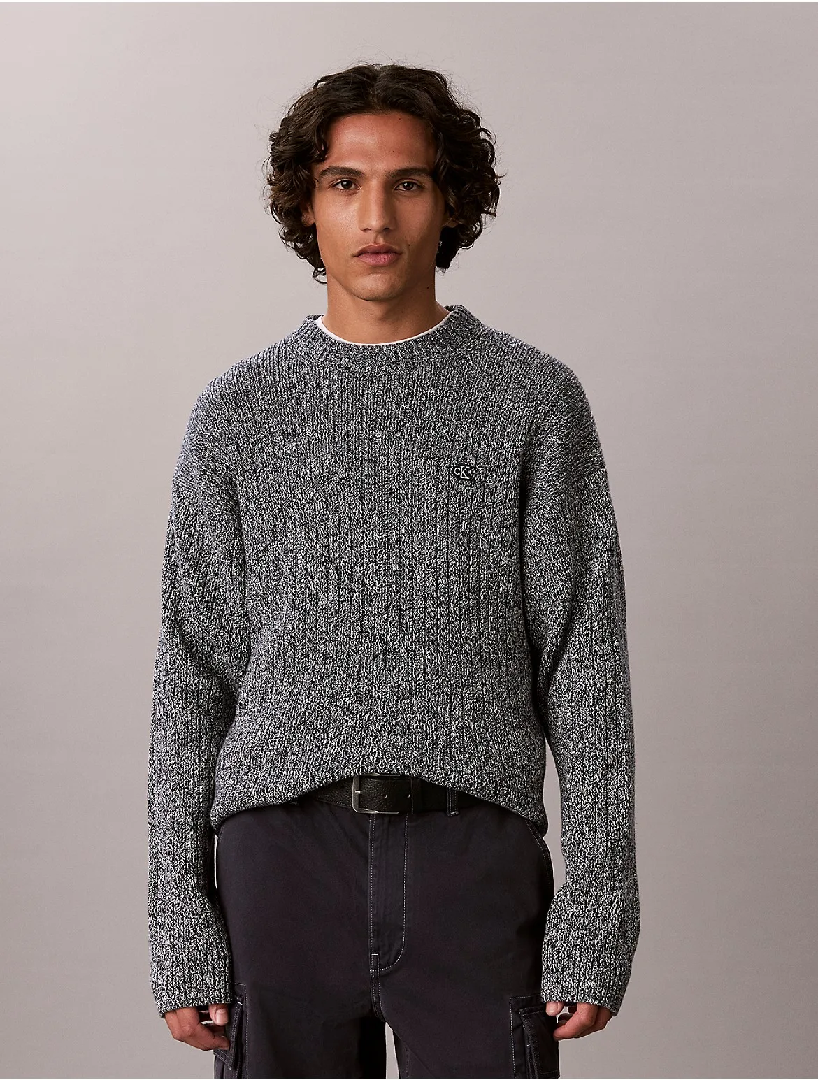 Cotton Rib Classic Sweater by Calvin Klein Jeans