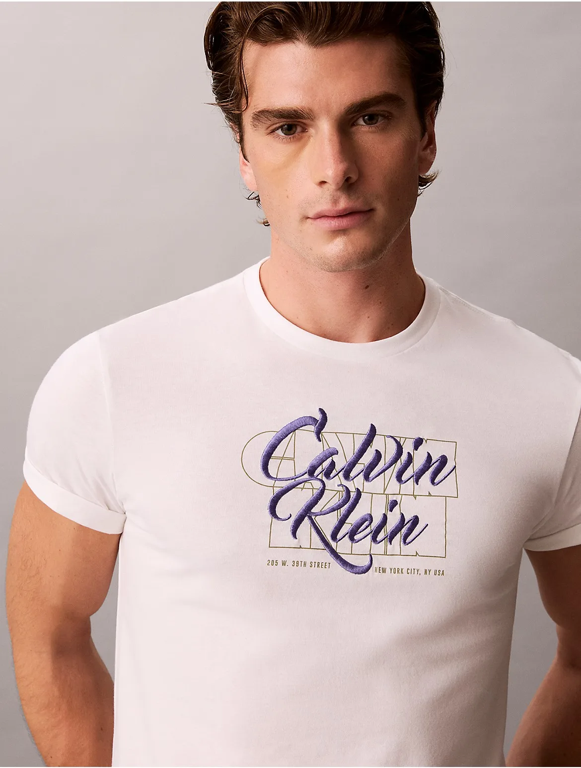 Layered Script Logo Graphic Classic T-Shirt by Calvin Klein Jeans