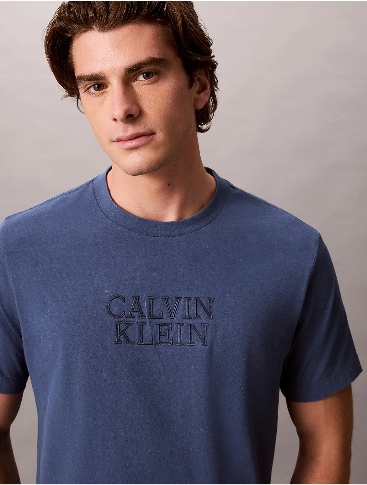 Powder Wash Crewneck Tee by Calvin Klein Jeans
