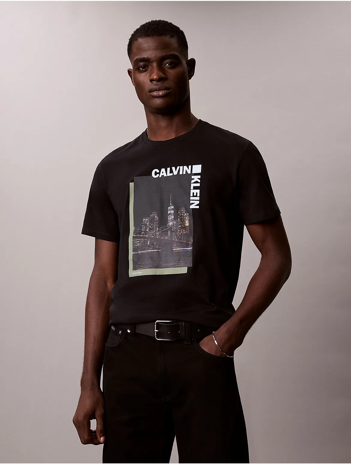 City Night Logo Graphic Classic T-Shirt by Calvin Klein Jeans