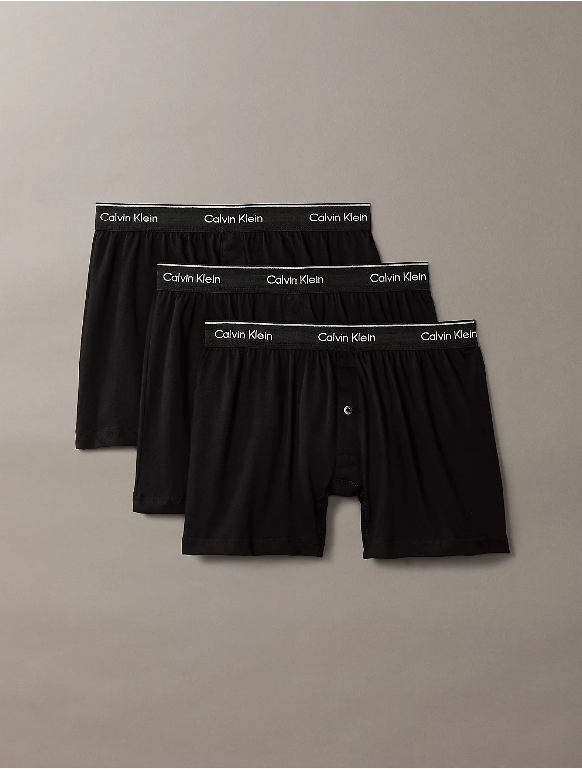 Cotton Classics 3-Pack Knit Boxer by Calvin Klein