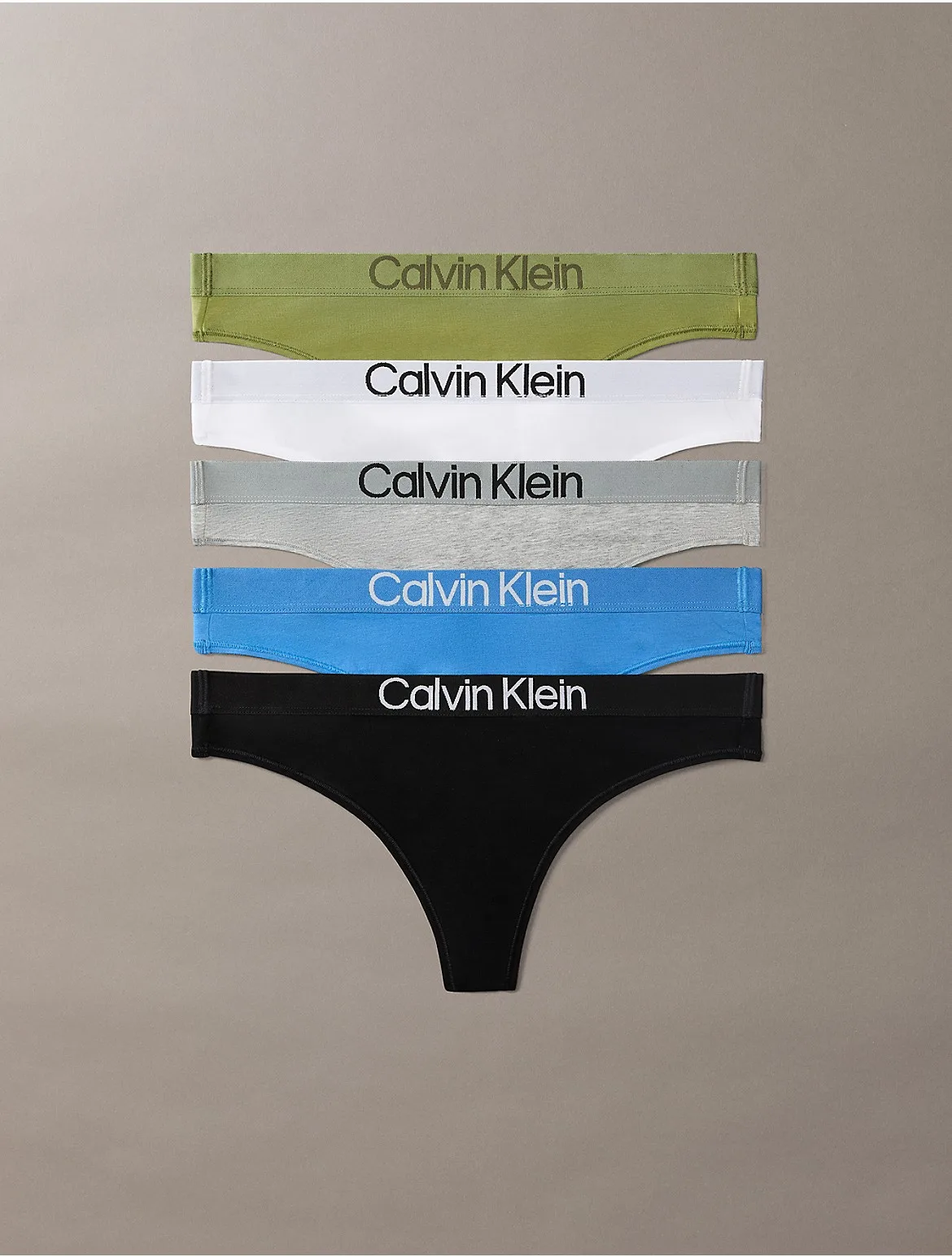 Maximum Cotton 5-Pack Thong by Calvin Klein