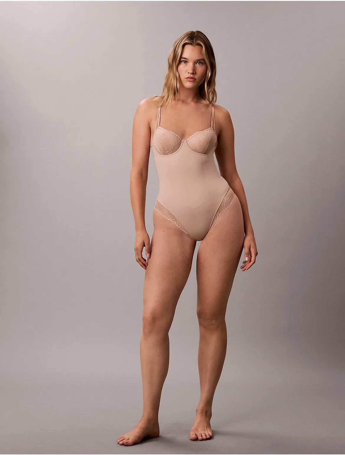 Perfectly Fit Lace Shapewear Bodysuit by Calvin Klein