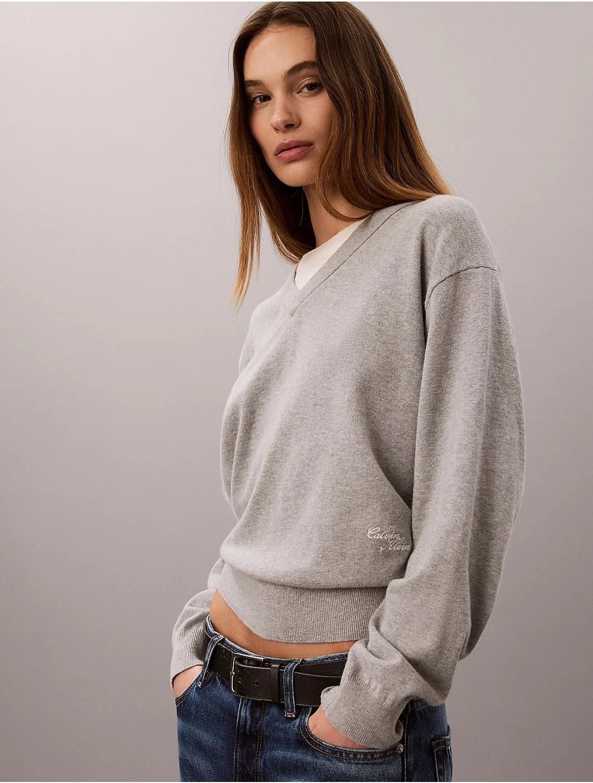 Dual Layer Relaxed Sweater by Calvin Klein Jeans