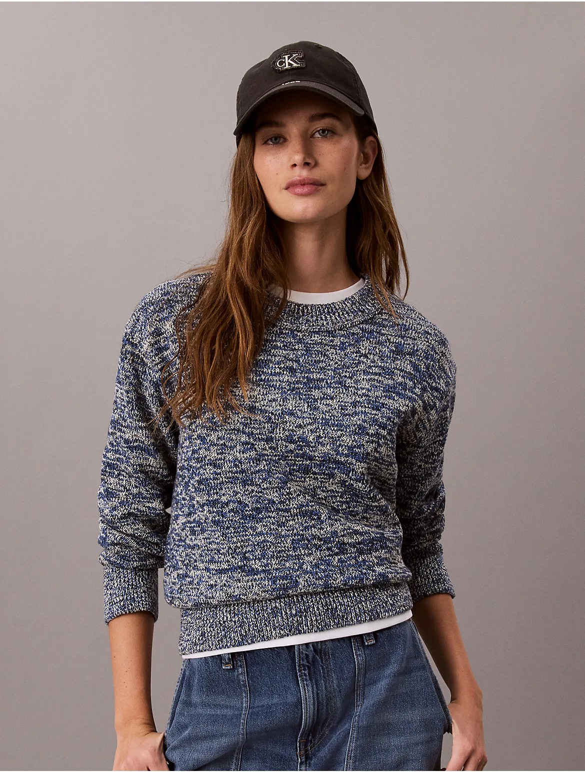 Chunky Cotton Mouline Sweater by Calvin Klein Jeans