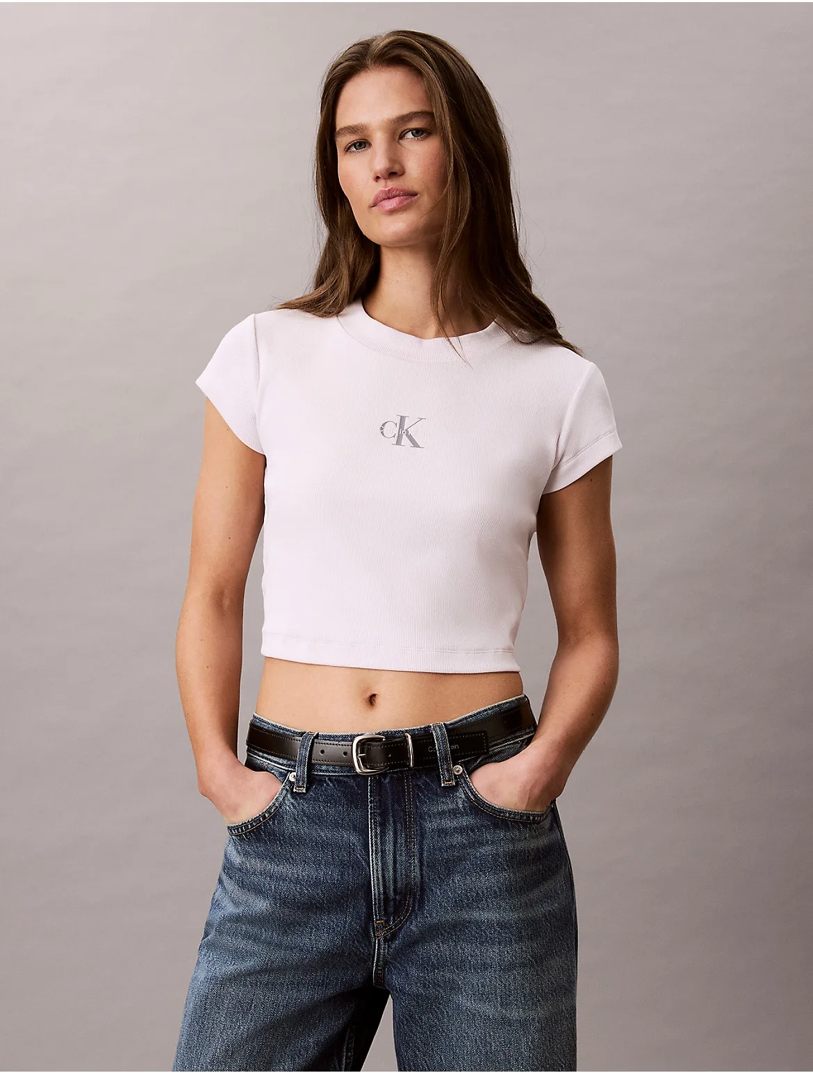 Monologo Baby Tee by Calvin Klein Jeans
