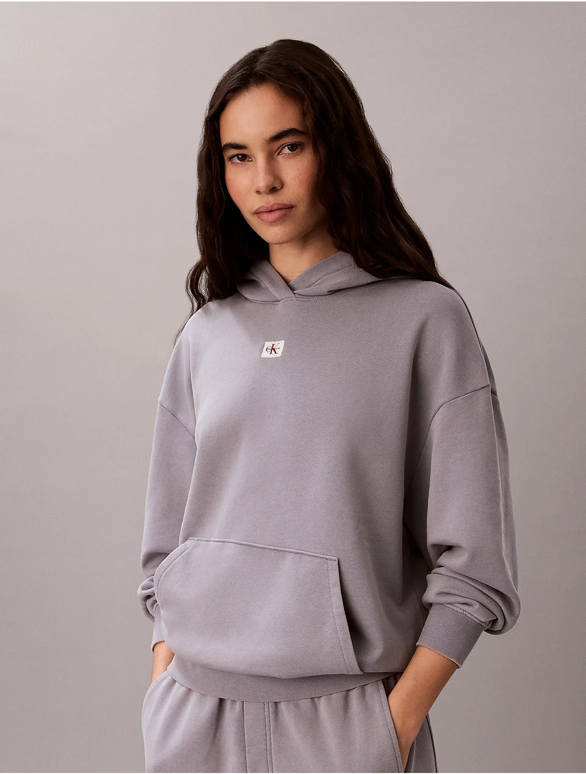 Woven Monologo Terry Pullover Hoodie
