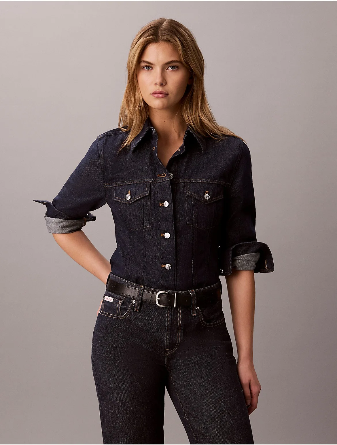 Denim Trucker Shirt by Calvin Klein Jeans