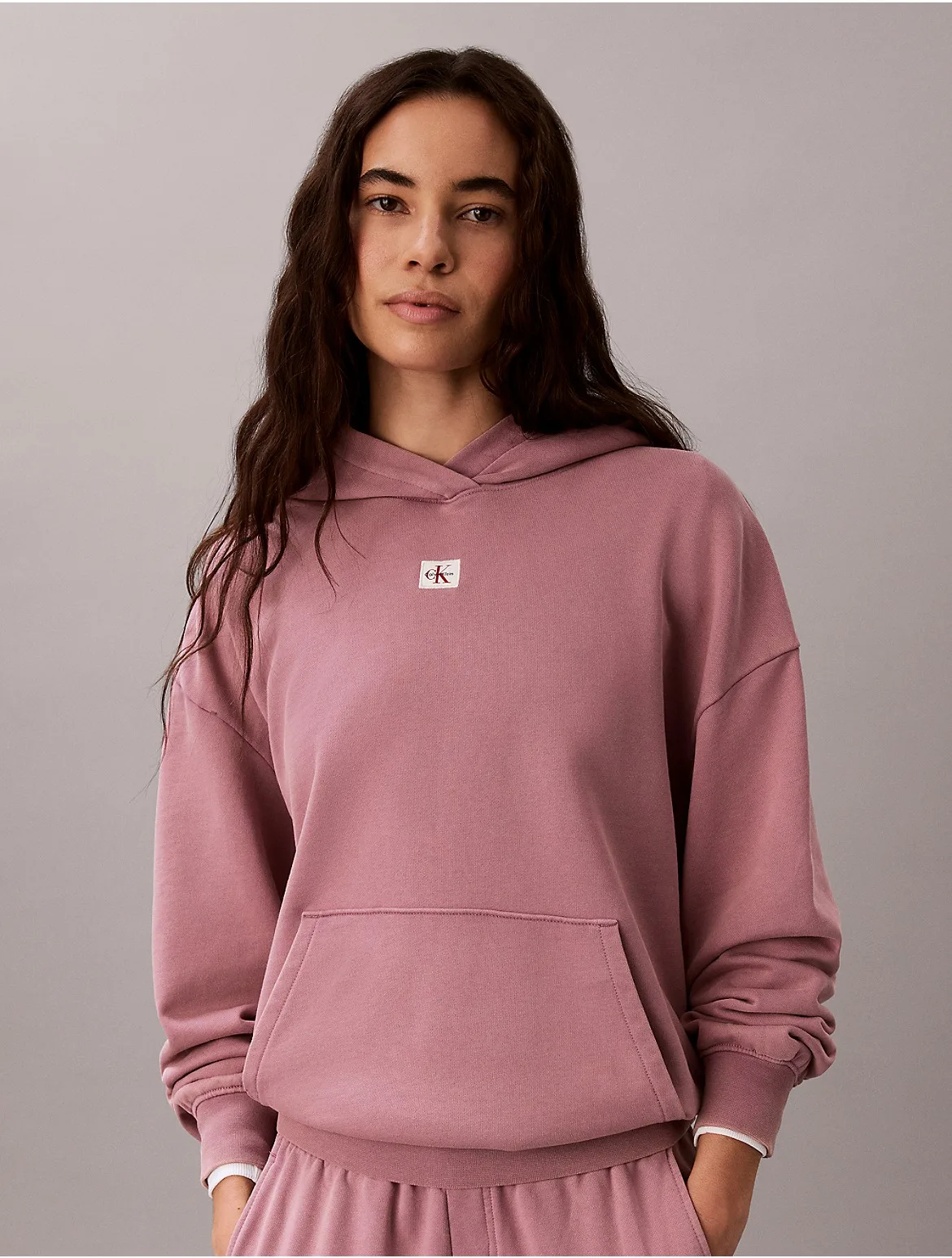 Woven Monologo Terry Pullover Hoodie