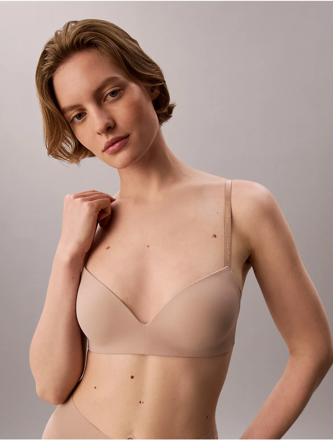 Perfectly Fit Custom Lift Wirefree Triangle Bra by Calvin Klein