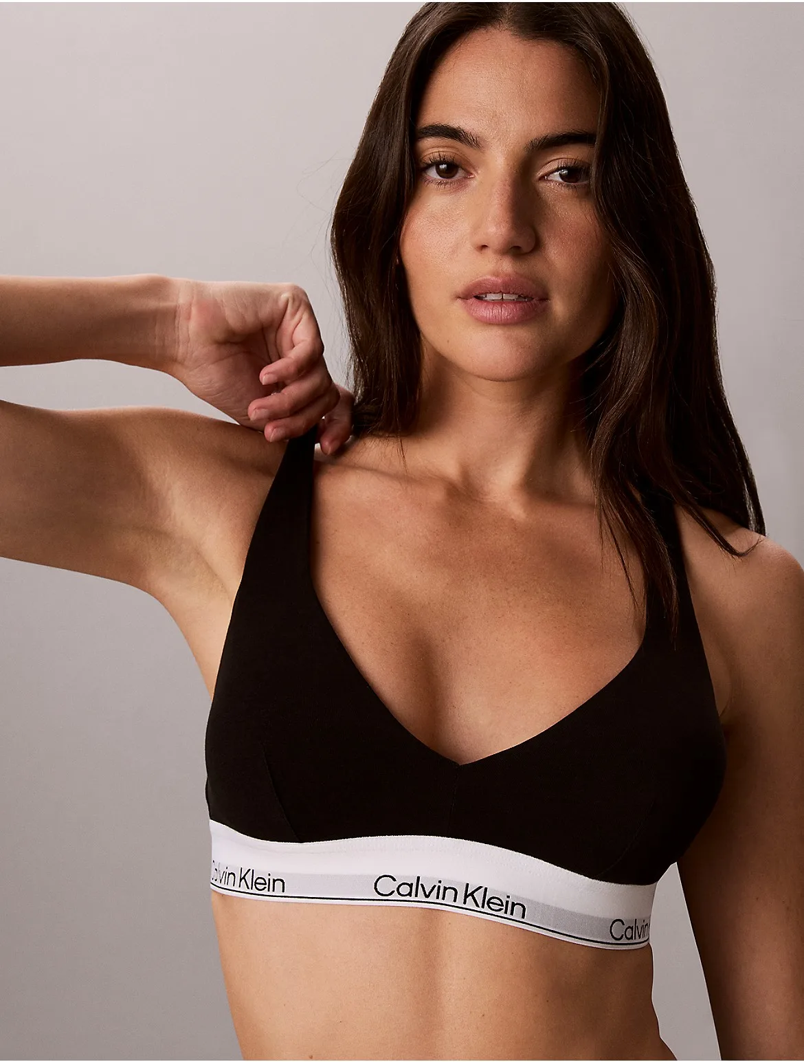 Icon Cotton Modal Push Up Triangle Bra by Calvin Klein