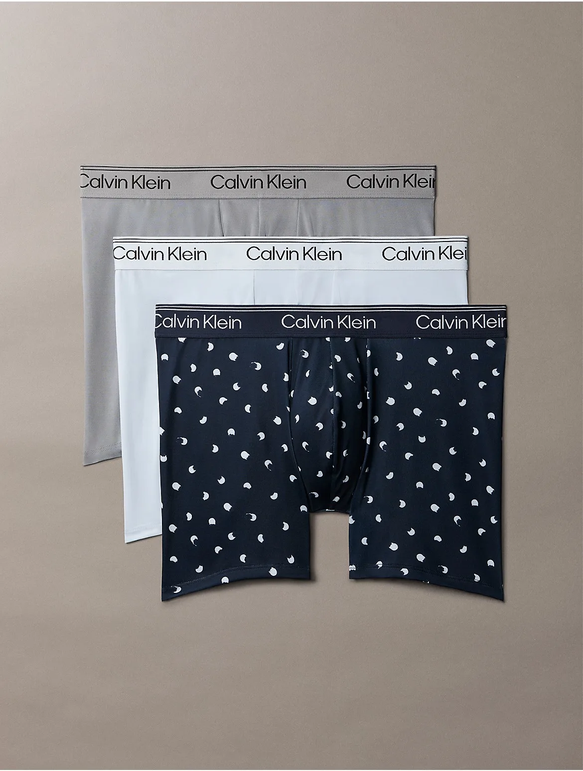 Microfiber Stretch 3-Pack Boxer Brief by Calvin Klein