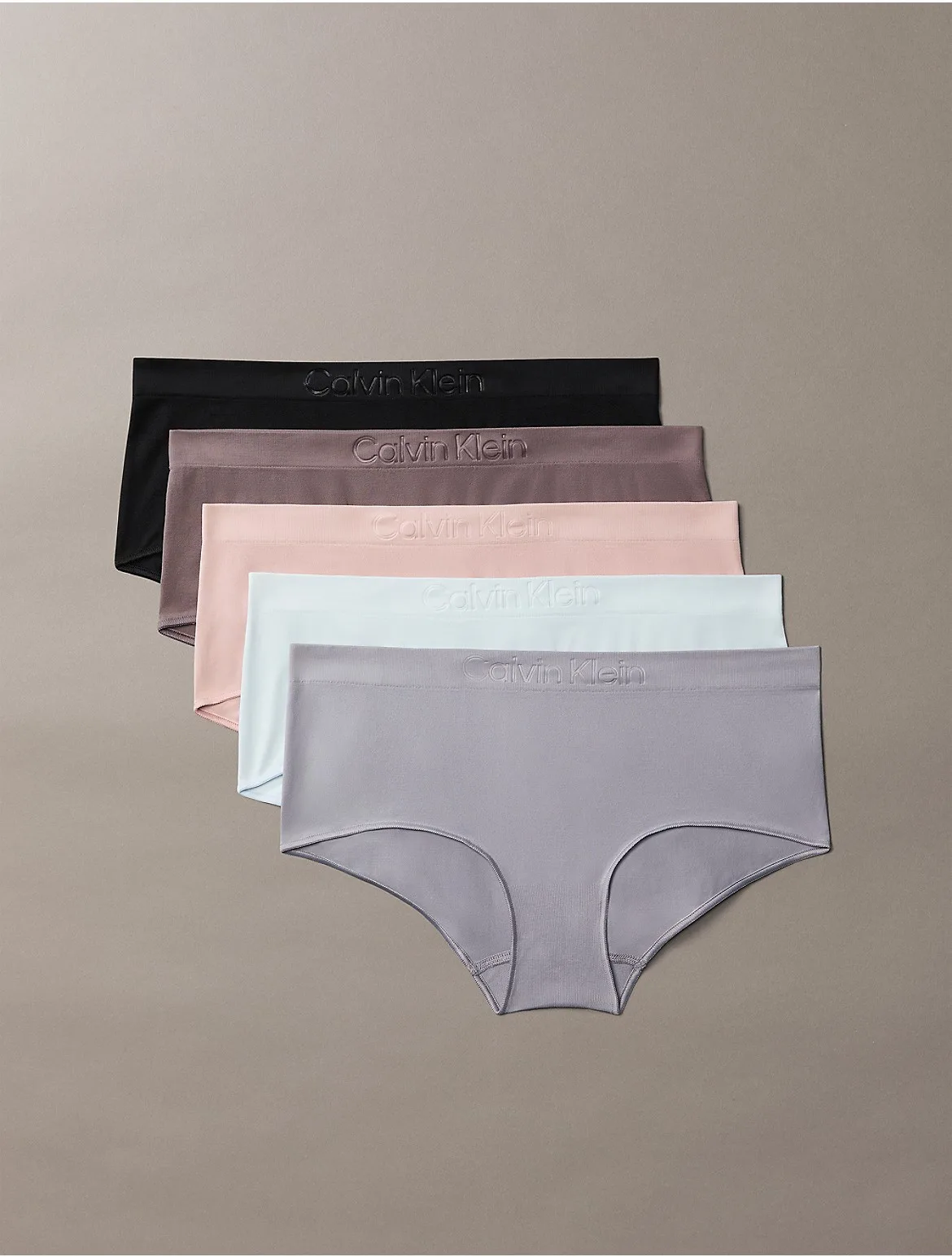 Bonded Flex Seamless 5-Pack Boyshort by Calvin Klein