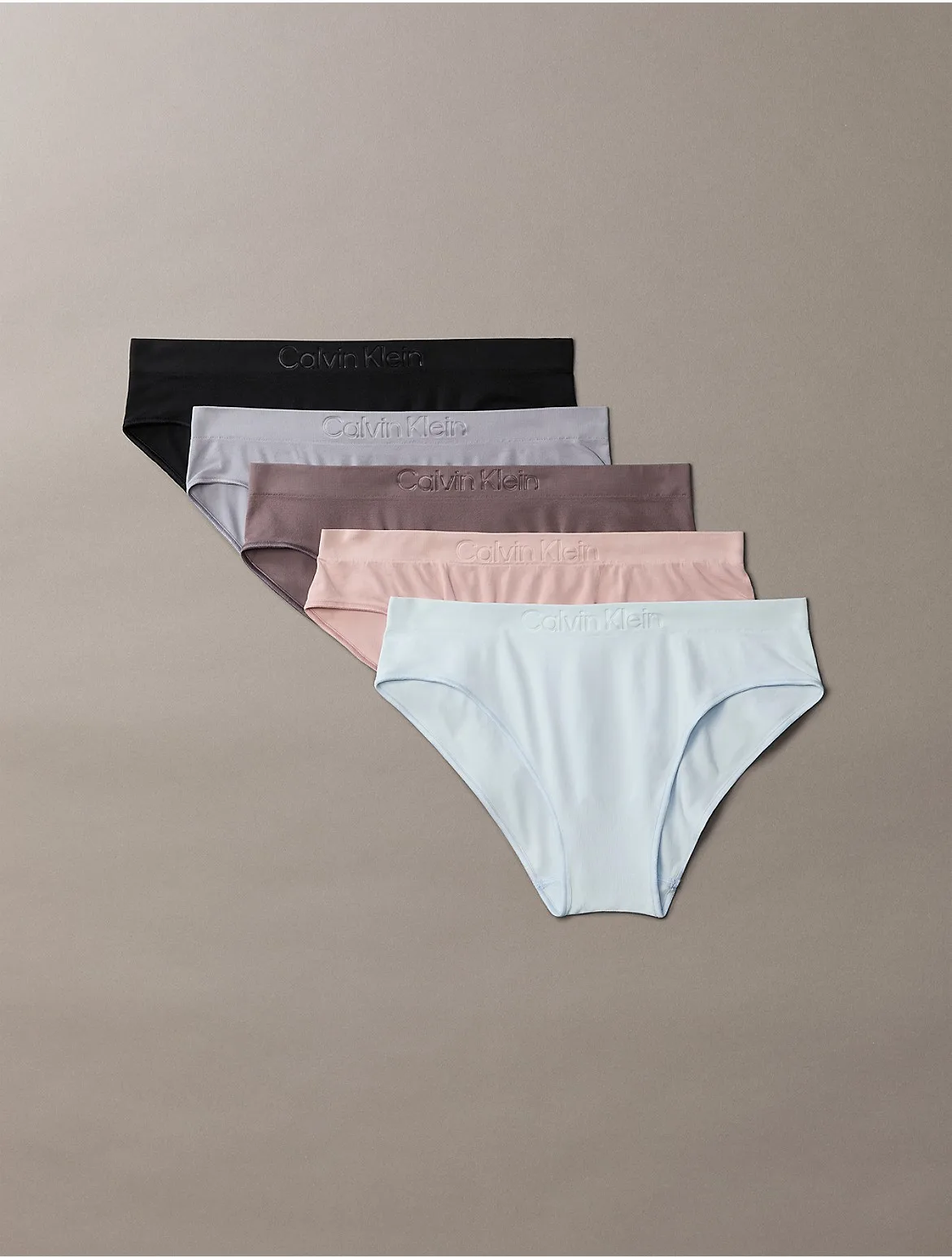 Bonded Flex Seamless 5-Pack Bikini by Calvin Klein
