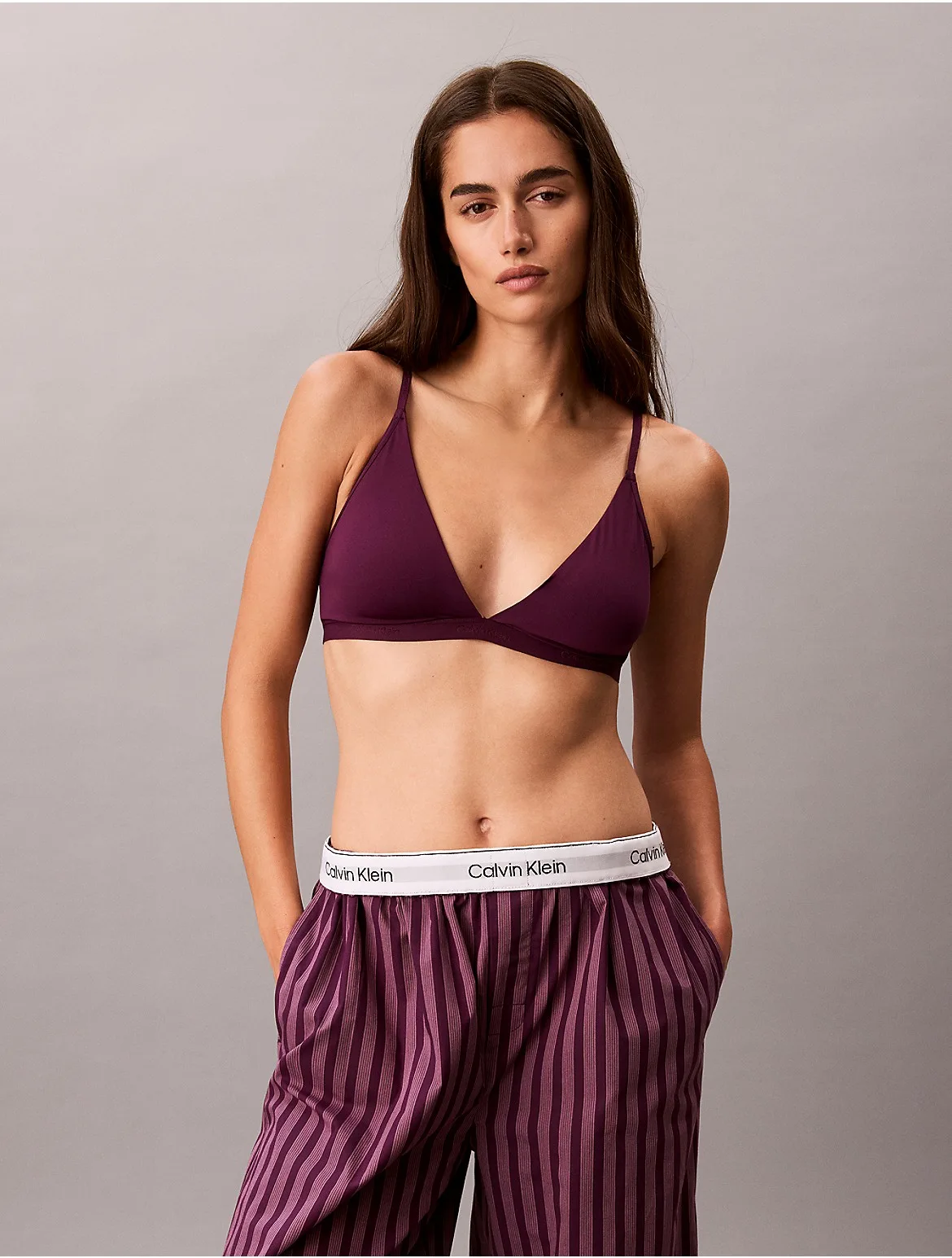 Form to Body Lightly Lined Triangle Bralette by Calvin Klein