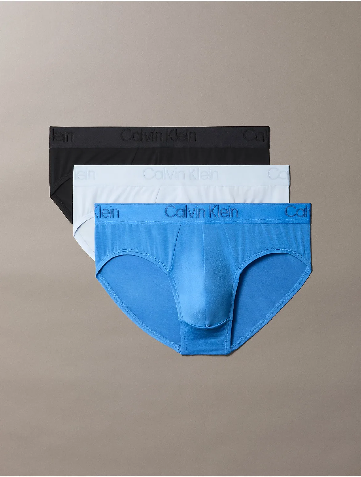 CK Black 3-Pack Hip Brief by Calvin Klein