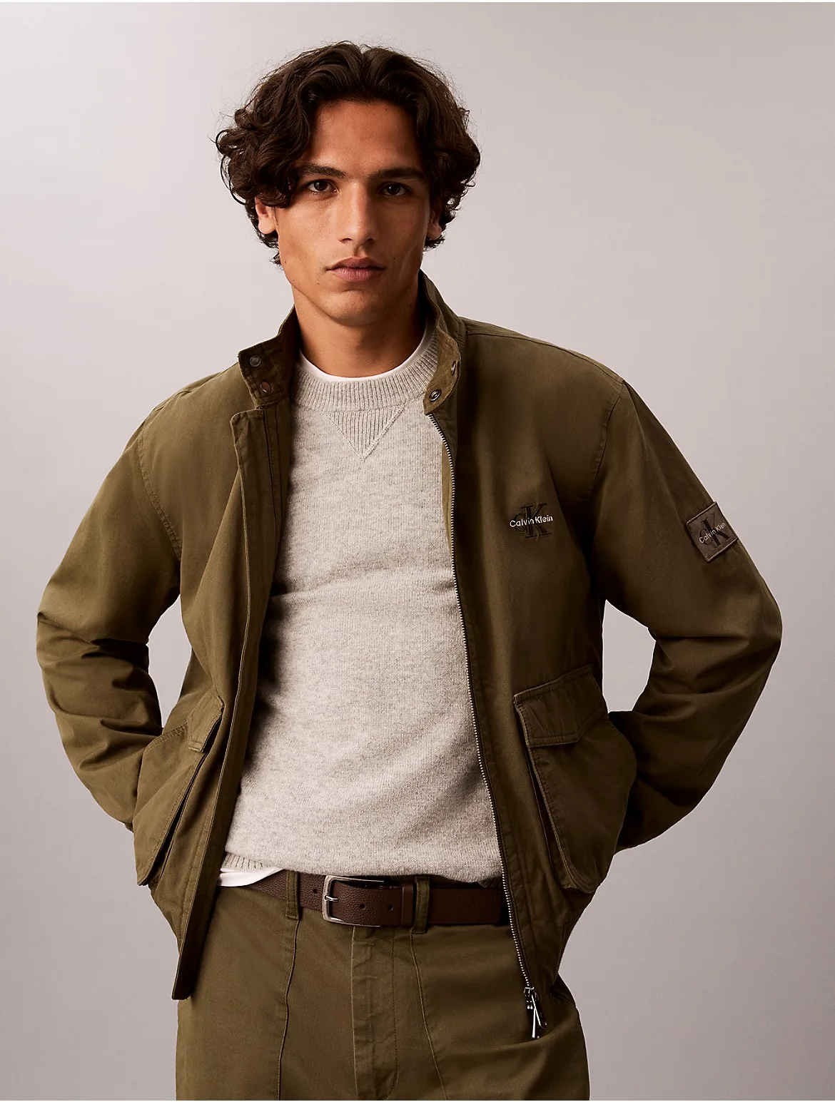 Merino Wool Crewneck Sweater by Calvin Klein Jeans