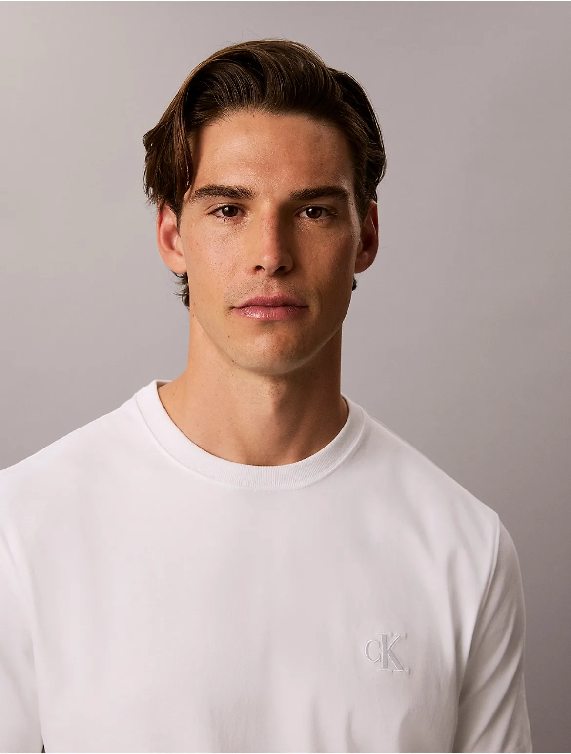 Varsity Logo Interlock Tee by Calvin Klein