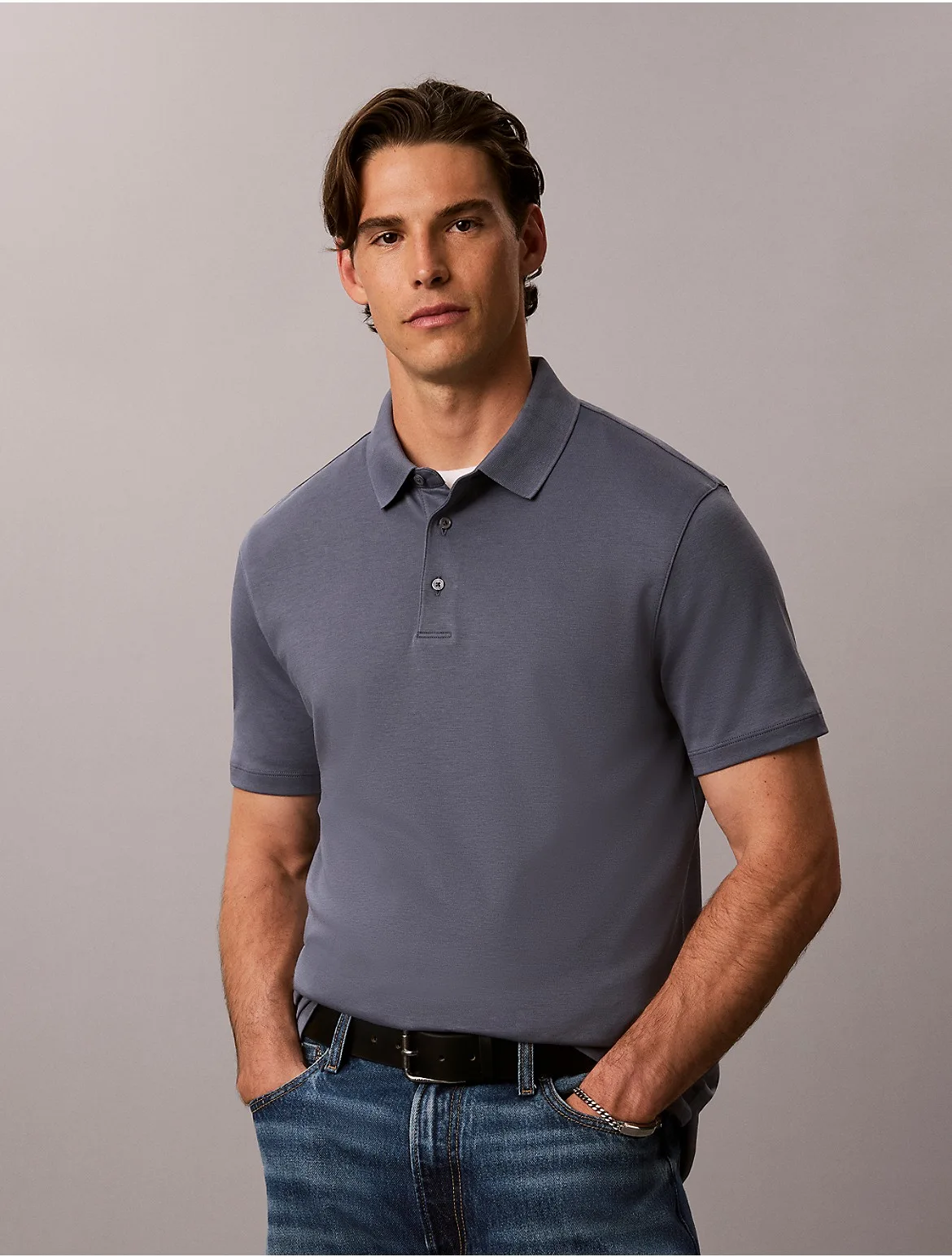 Supima Cotton Classic Polo Shirt by Calvin Klein