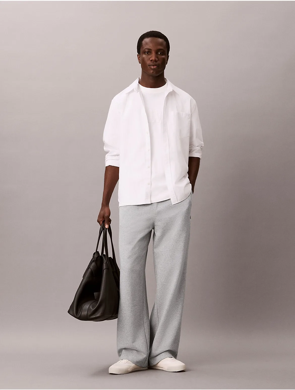 Premium Terry Wide Leg Pants by Calvin Klein Jeans