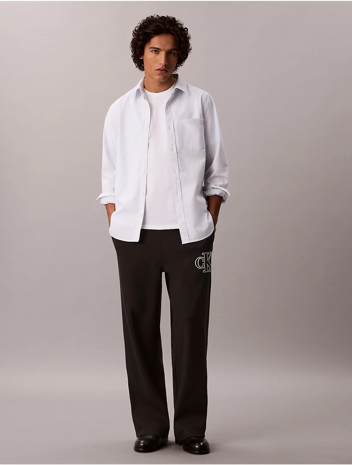 Double Knit Wide Leg Pants by Calvin Klein Jeans