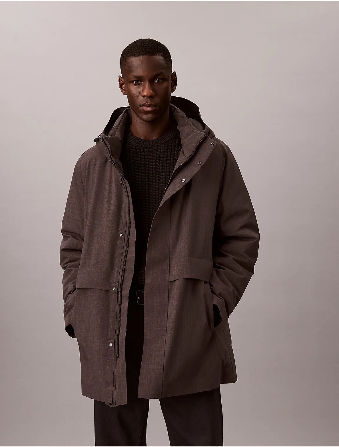 Heathered Puffer Jacket by Calvin Klein
