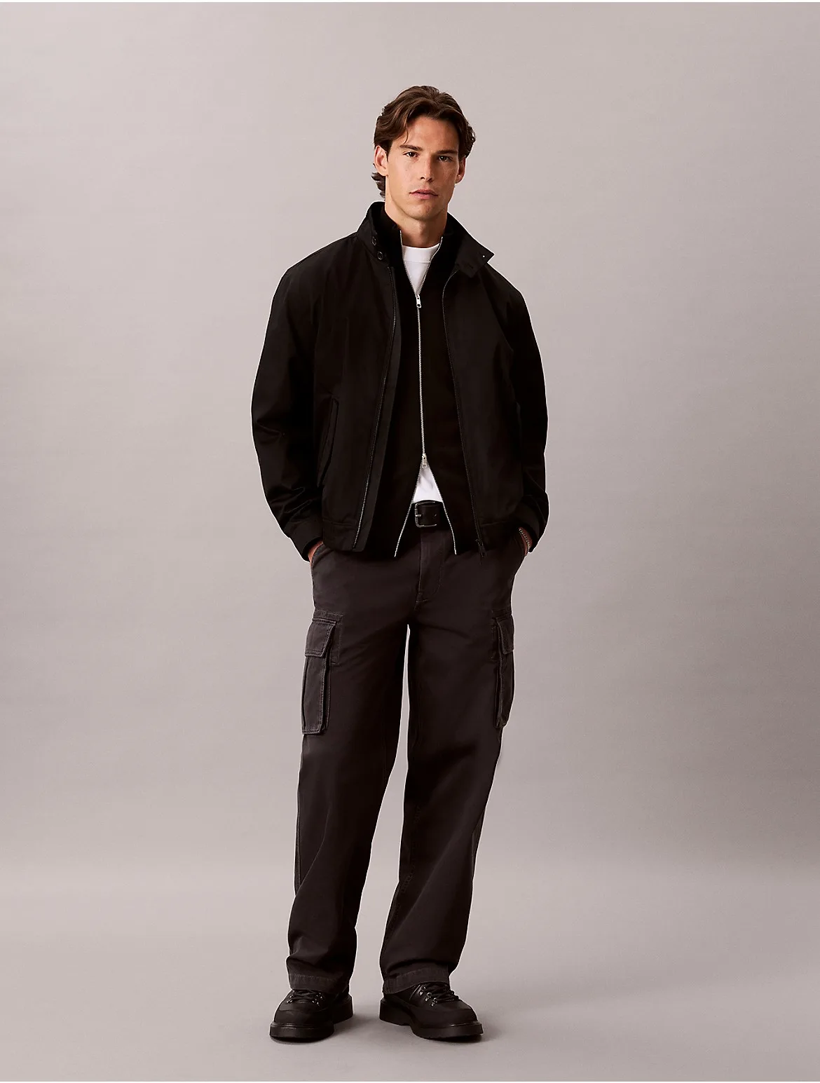 Baggy Utility Cotton Twill Cargo Pants by Calvin Klein Jeans