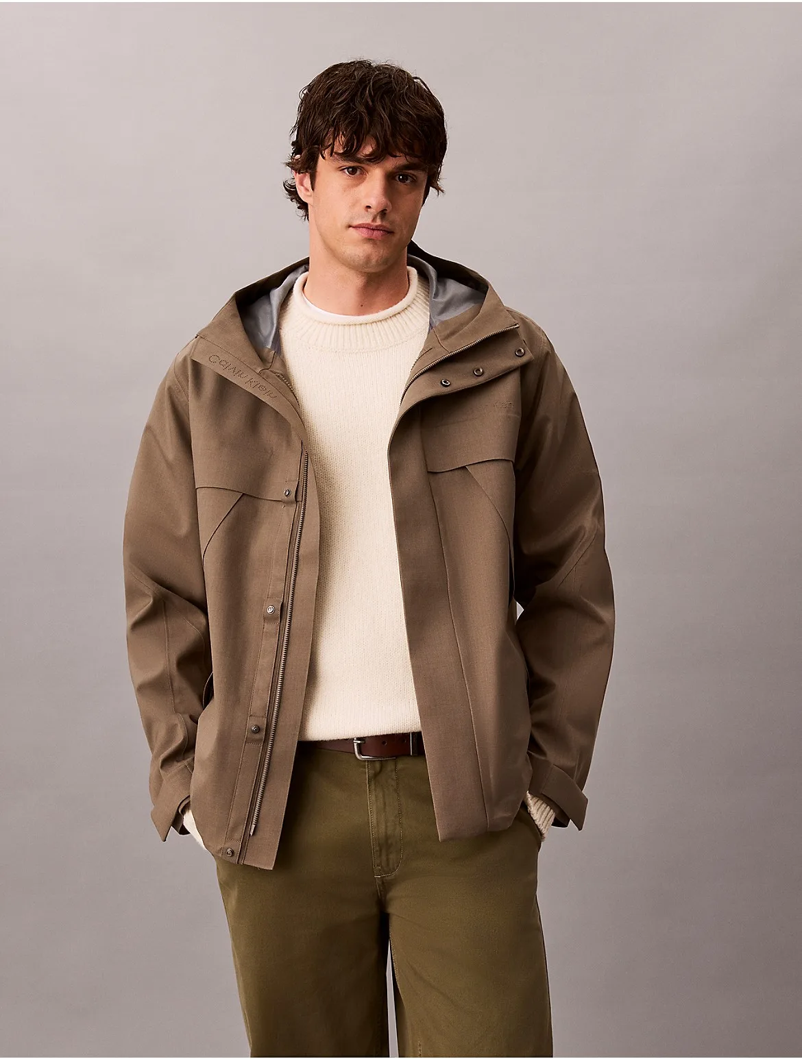 3-In-1 Tech Shell Hooded Jacket by Calvin Klein
