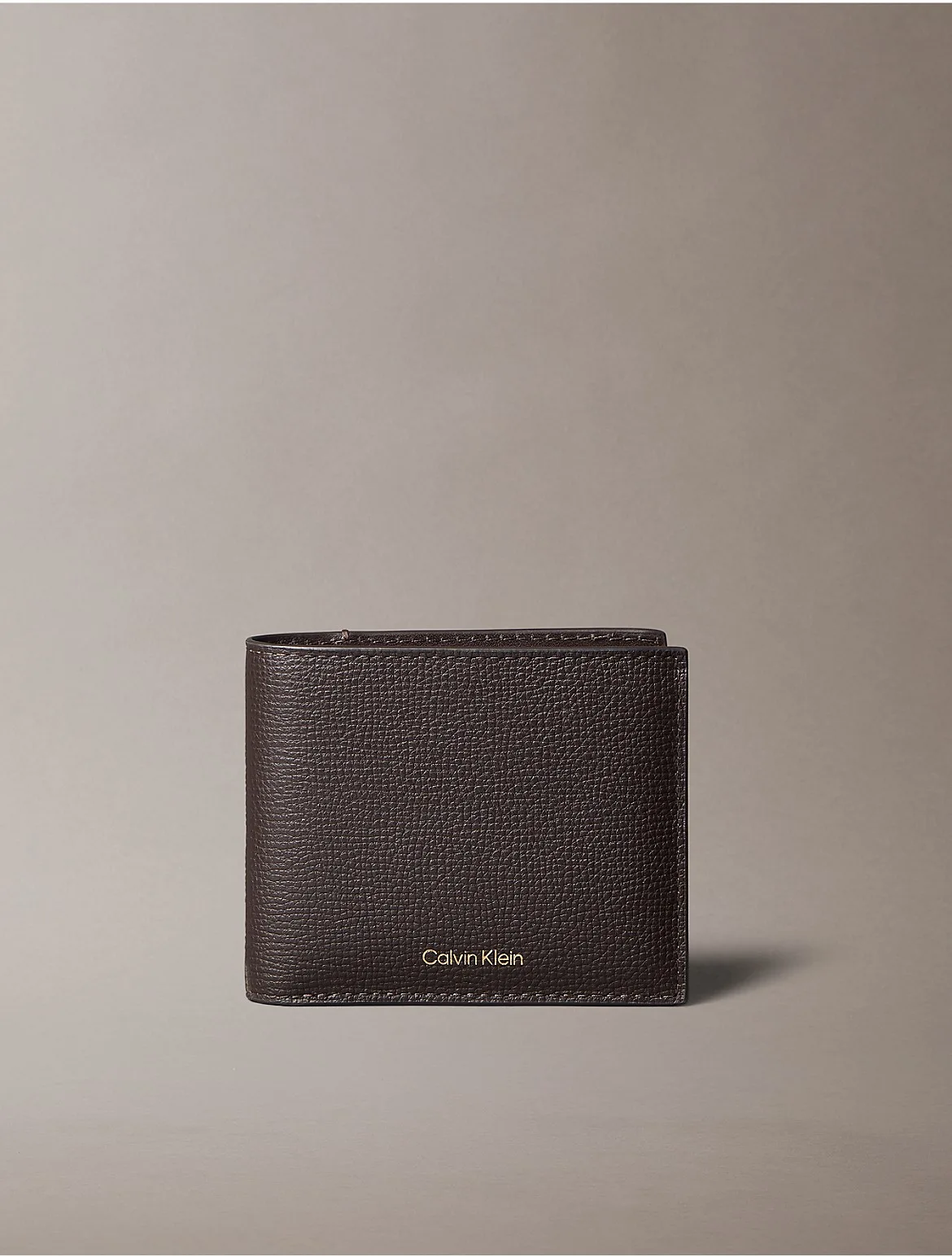 Leather Classic Bifold Wallet by Calvin Klein