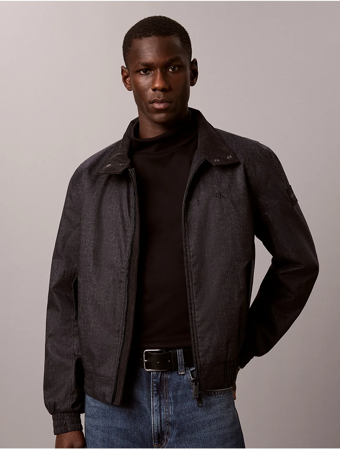 Printed Denim Zip Jacket by Calvin Klein Jeans