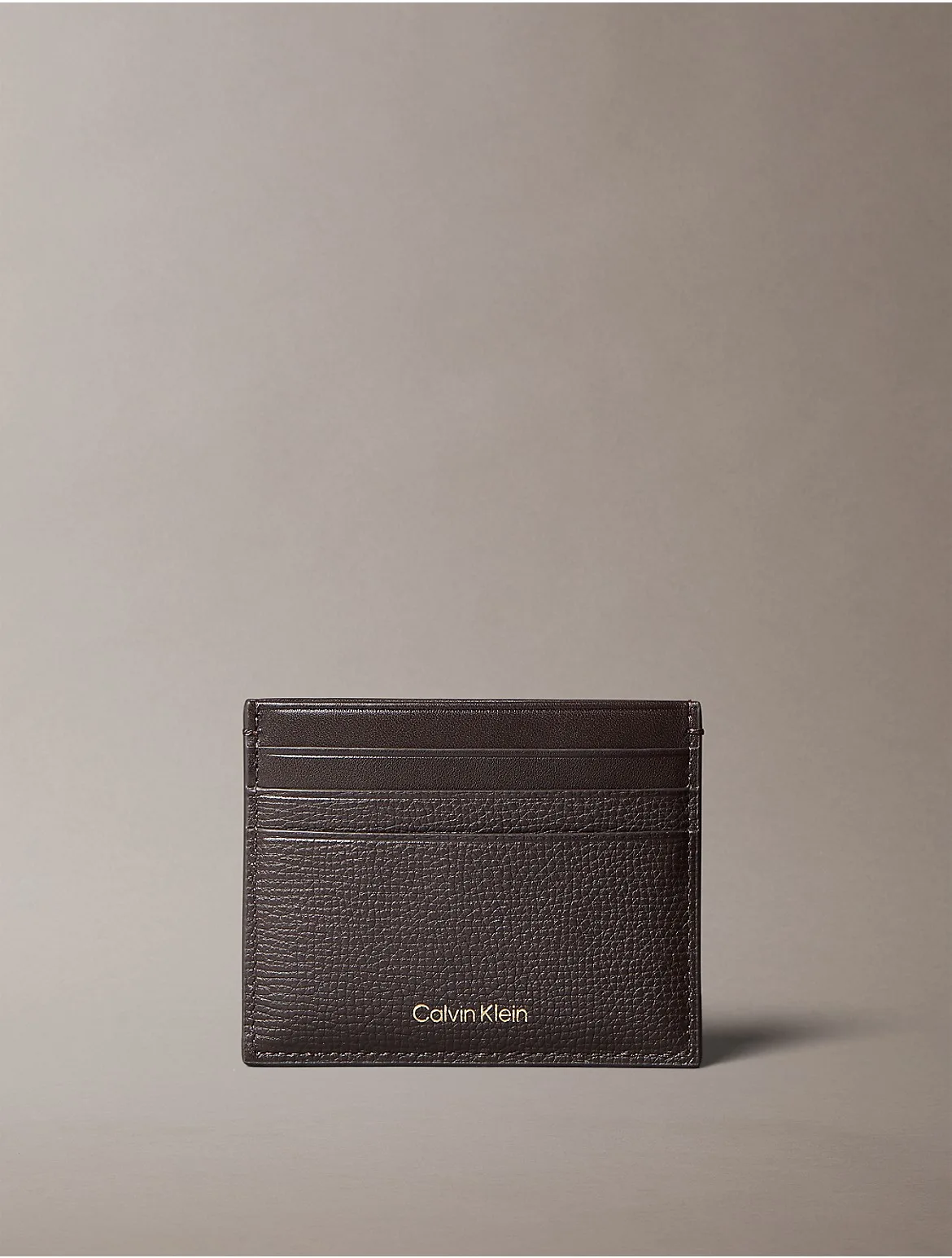 Leather Classic Card Case by Calvin Klein