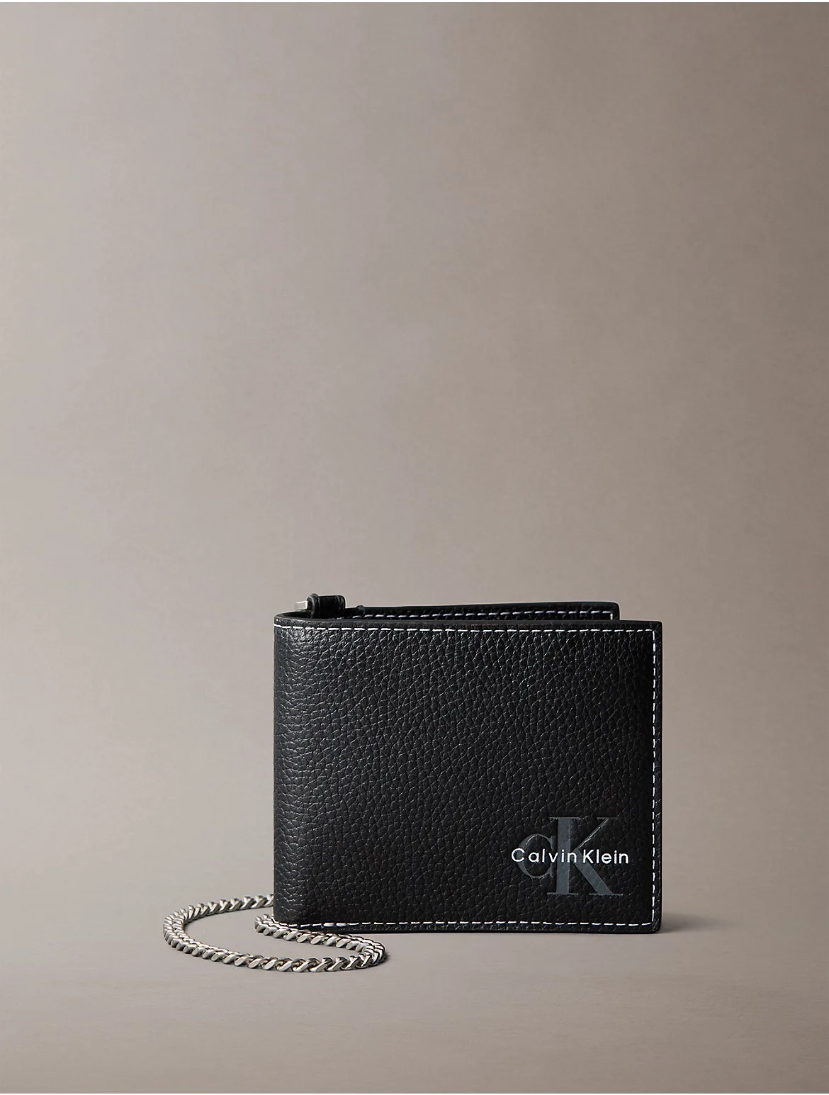 Bold Pebble Chain Wallet by Calvin Klein