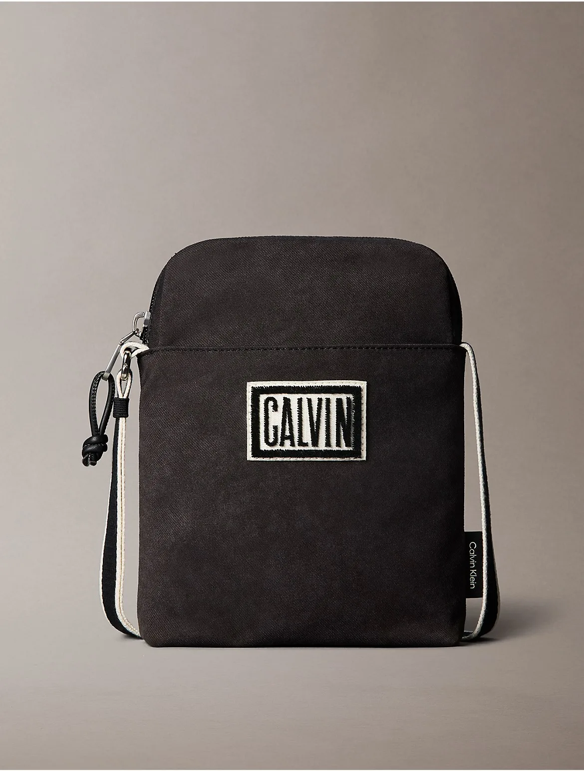Bold Logo Graphic Reporter Bag by Calvin Klein