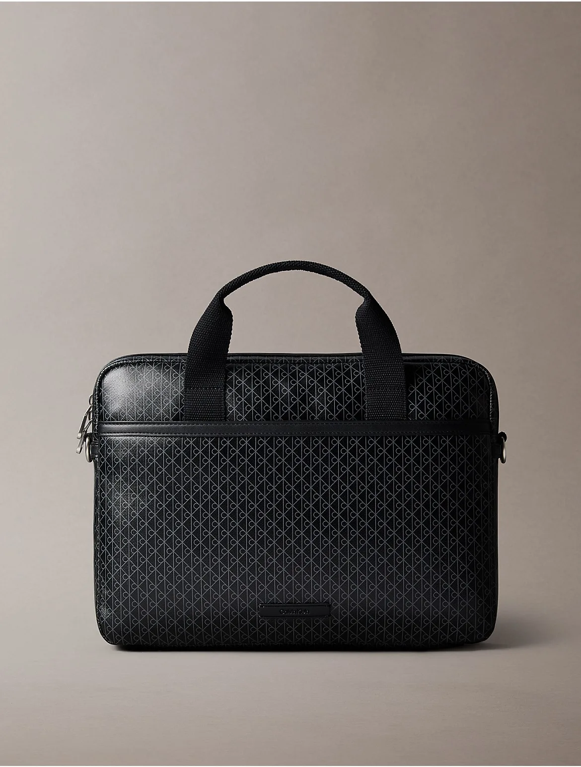Coated Emblem Logo Commuter Bag by Calvin Klein