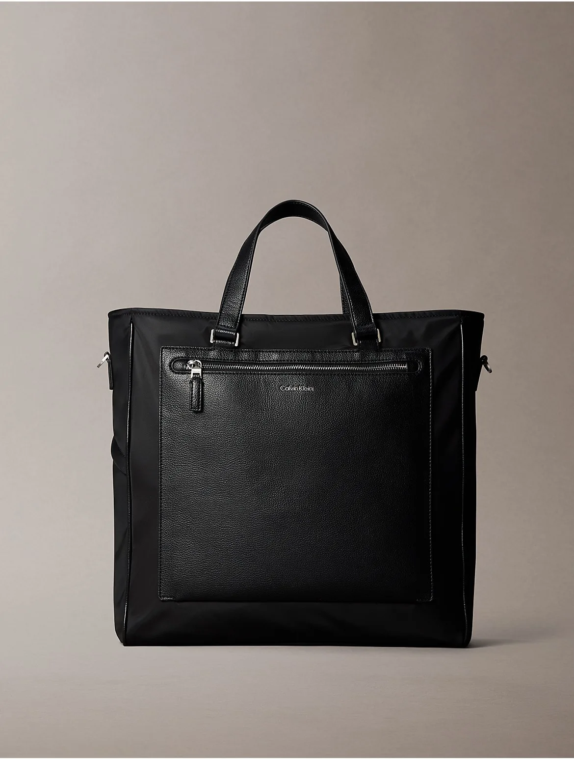 Hardware Logo Mixed Tote Bag by Calvin Klein