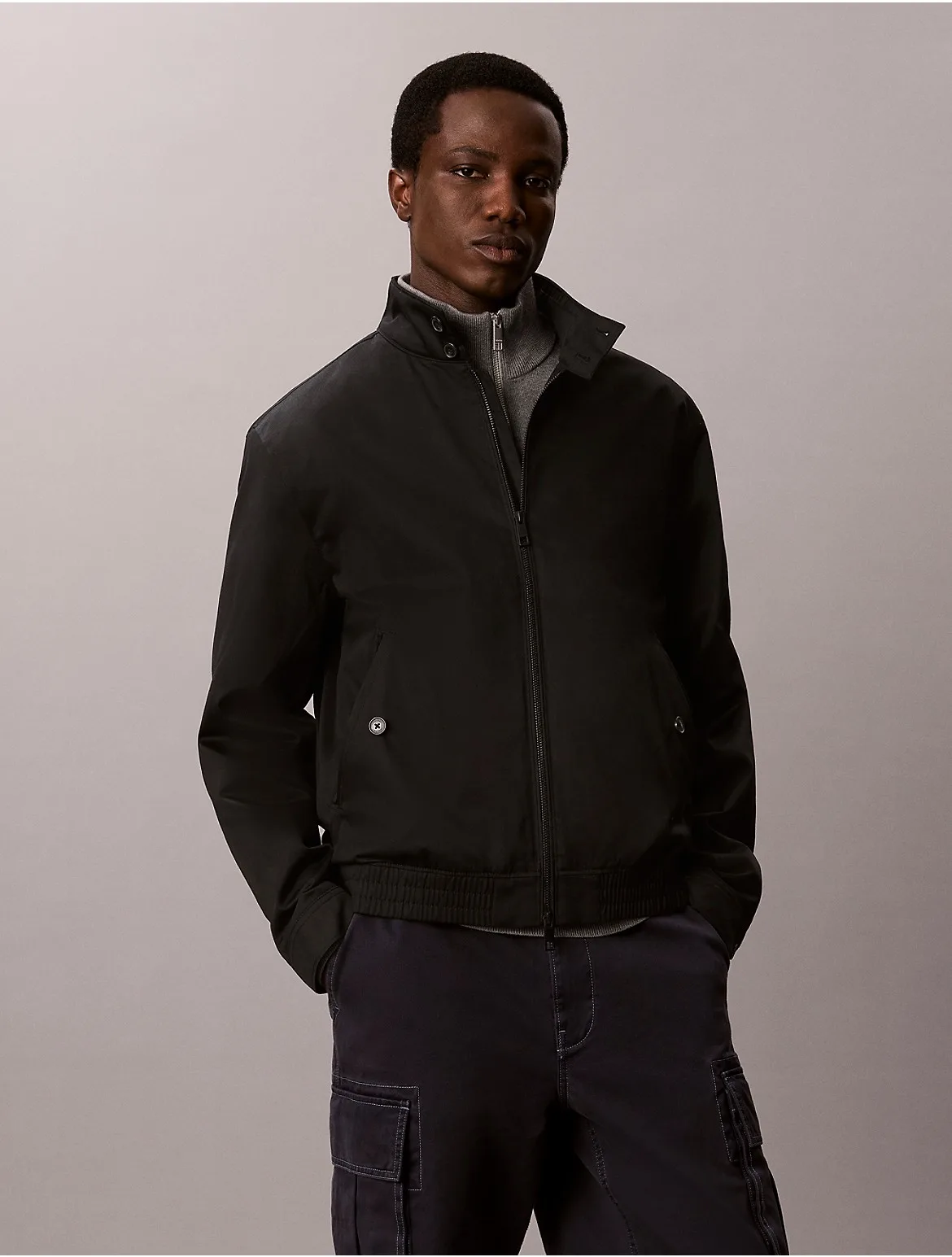Cotton Nylon Jacket by Calvin Klein